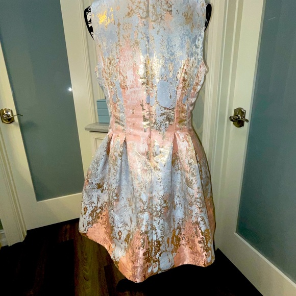 Vince Camuto Sleeveless Pleated Skirt Dress - Picture 3 of 5